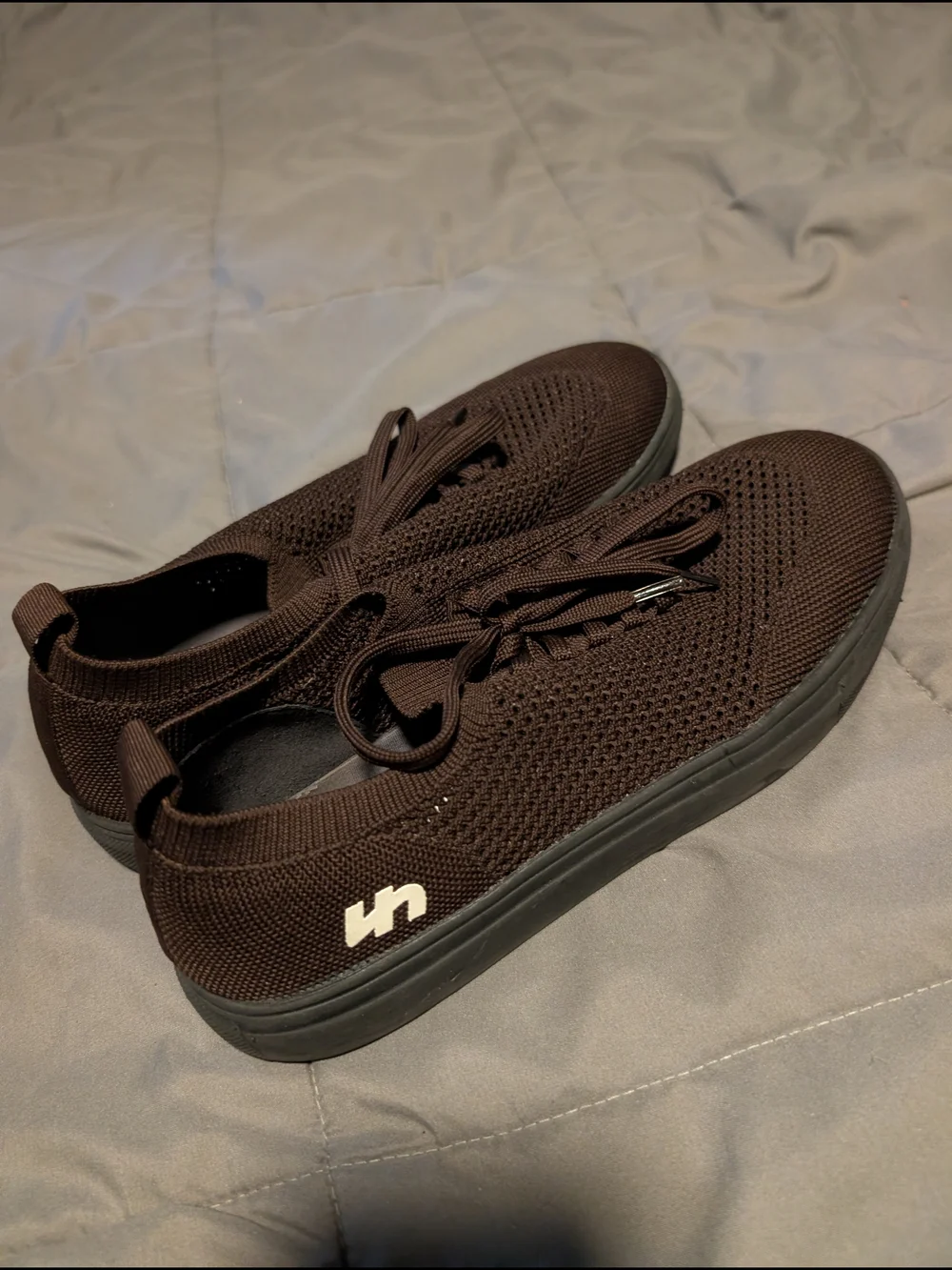 Flatheads Cocoa Knit Slip-On Sneakers with Lace Accent